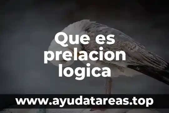 Que es prelacion logica