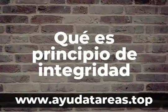 Delitos contra la integridad personal que es 7 Qué es principio de integridad