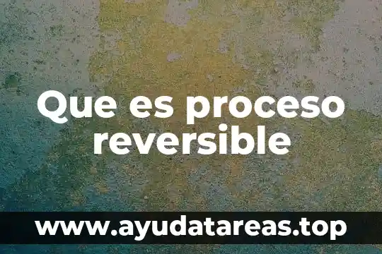 Que es proceso de pensamiento flexible 3 Que es proceso reversible
