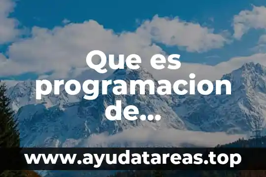 Que es una red de computadoras y sus tipos 4 Que es programacion de computadoras