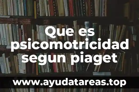 Qué es el concepto del número según Piaget 3 Que es psicomotricidad segun piaget