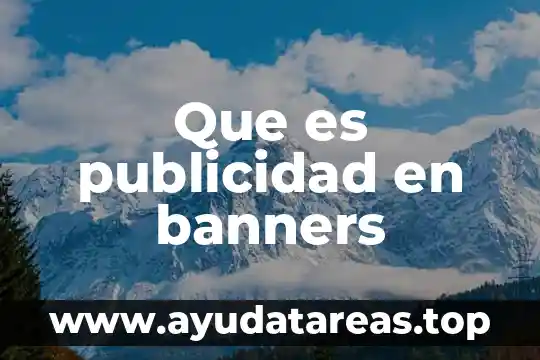 Que es publicidad en banners