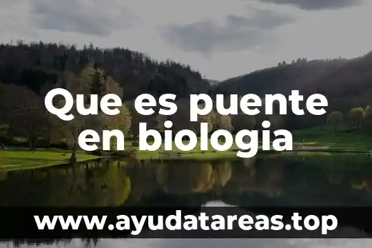 Que es atp en biologia significado 8 Que es puente en biologia