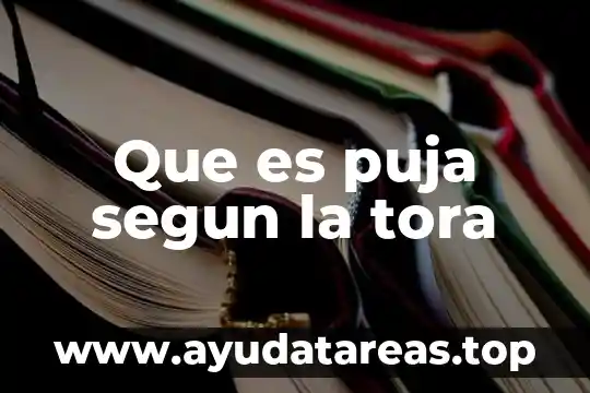 Que es puja segun la tora