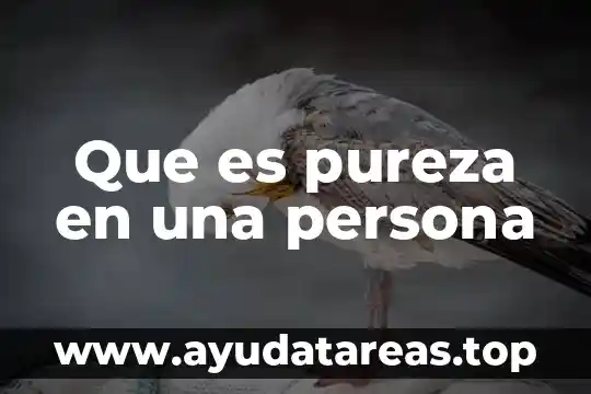 Que es un sobrenombre persona 5 Que es pureza en una persona