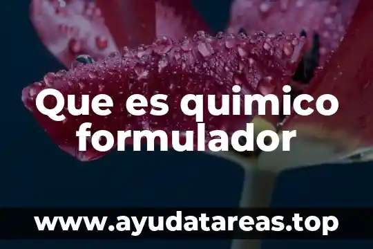 Que es la cambio de color en cambio quimico 8 Que es quimico formulador