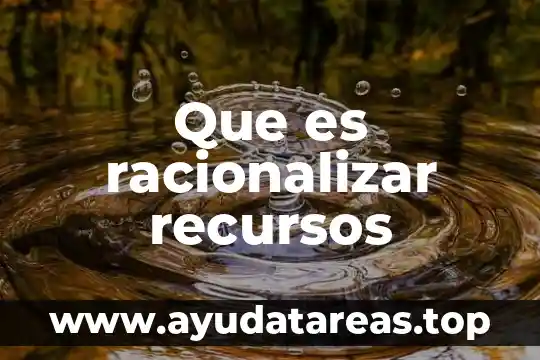 Que es una familia lexica de flor 8 Que es racionalizar recursos