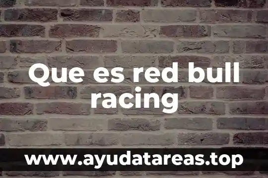 Que es red bull racing