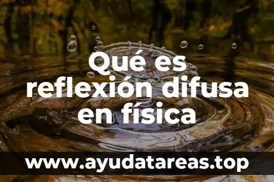 Que es la reflexi贸n y un ejemplo 7 Qu茅 es reflexi贸n difusa en f铆sica