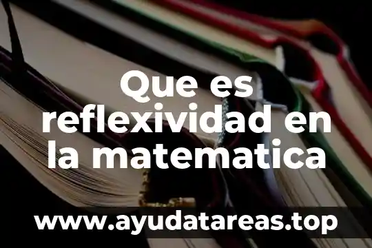 Que es reflexividad en la matematica
