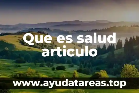 Qué es regine sol 7 Que es salud articulo