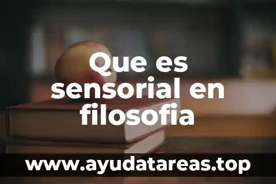 Qué es un falansterio en filosofía 4 Que es sensorial en filosofia