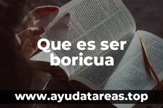 Que es ser cruel libro 5 Que es ser boricua