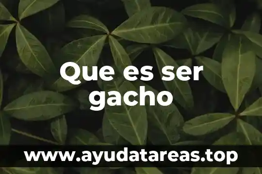 Que es ser superficial significado 4 Que es ser gacho