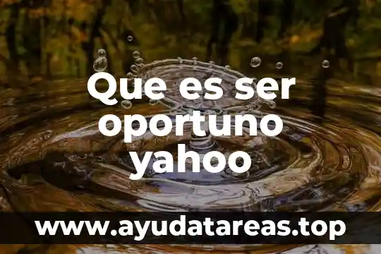 Que es ser asistente virtual 4 Que es ser oportuno yahoo