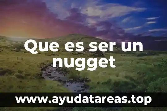 Que es ser un lider interpersonal 4 Que es ser un nugget