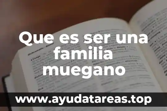 Que es ser una familia muegano