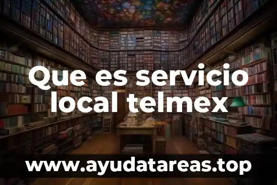 Qué es el distrito local significado 3 Que es servicio local telmex