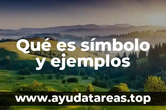 Que es un simbolo en el juego 6 Qué es símbolo y ejemplos