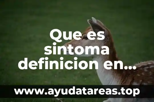 Qué es ángulo de depresión definición 4 Que es sintoma definicion en libro