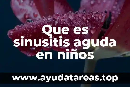 Qué es un número cardinal para niños 8 Que es sinusitis aguda en niños