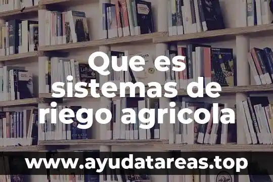 Qué es la tesis en sistemas computacionales 3 Que es sistemas de riego agricola