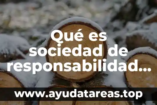 Que es una sociedad anonima y su generales 4 Qué es sociedad de responsabilidad limitada en México