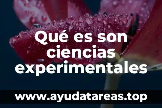 Que es la muestra pequeña en diseños experimentales psicologia 8 Qué es son ciencias experimentales
