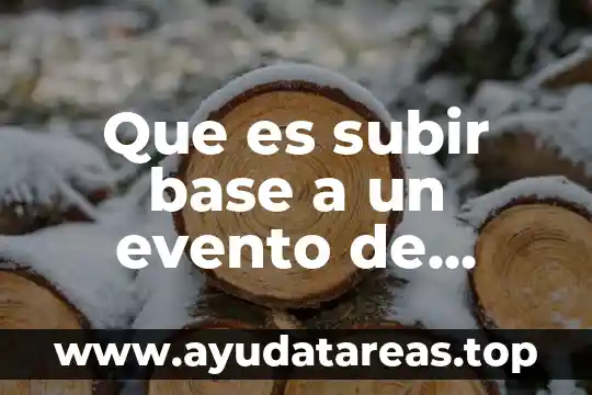 Que es una base de datos d eperfiles geneticos 3 Que es subir base a un evento de facebook yahoo