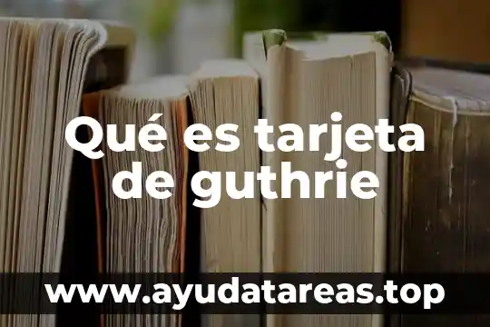 Que es una tarjeta de crédito atm 7 Qué es tarjeta de guthrie