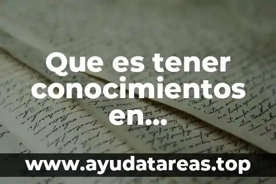 Que es tener conocimientos en arquitectura de telecomunicaciones