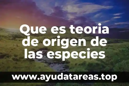 Número que es par y non 7 Que es teoria de origen de las especies