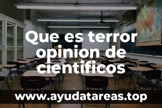 Qué es la filosofía para los científicos 3 Que es terror opinion de cientificos