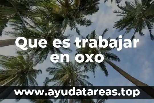 Gabriel boscor que es bueno trabajar individualmente 6 Que es trabajar en oxo
