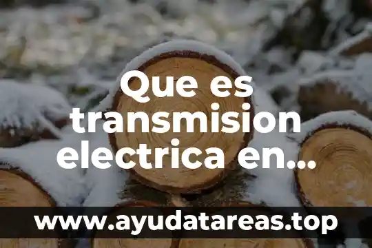 Que es transmision electrica en biologia
