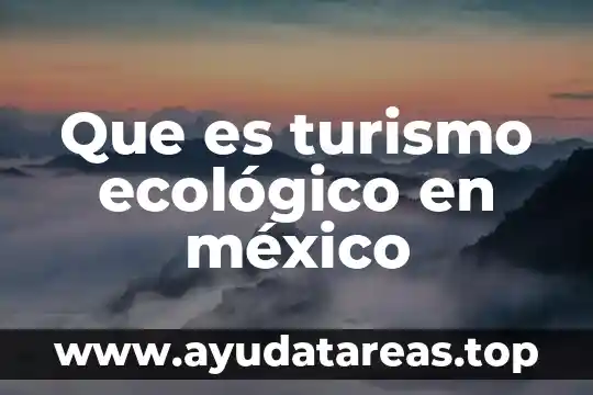 Que es turismo religioso definicion omt 8 Que es turismo ecológico en méxico