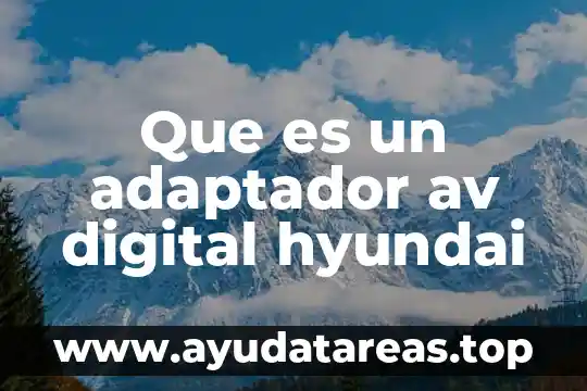 Que es trucho significado 4 Que es un adaptador av digital hyundai