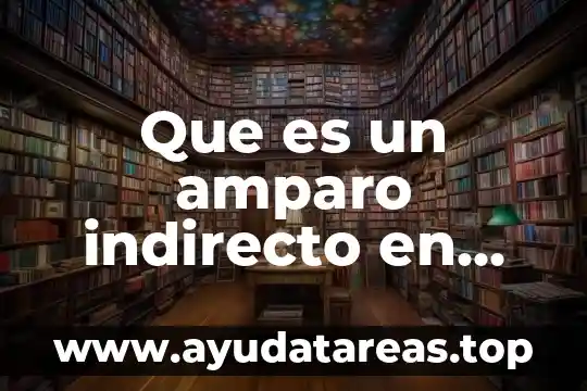 Que es el amparo significado juridico 6 Que es un amparo indirecto en materia civil