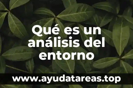 Que es curriculum analisis curricular 5 Qué es un análisis del entorno