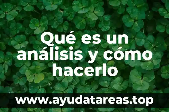 Número de incorporación al rvoe que es 4 Qué es un análisis y cómo hacerlo