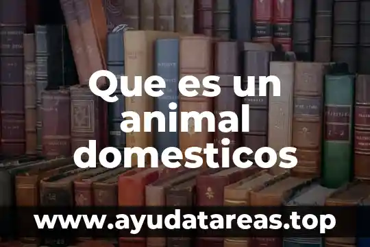 Animal cuts que es 6 Que es un animal domesticos