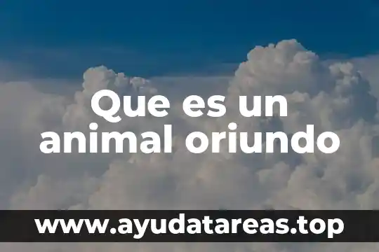 Que es un laboratorio de bromatologia animal 6 Que es un animal oriundo