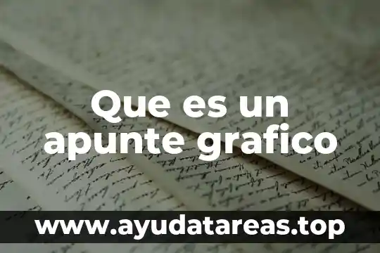 Que es un apunte grafico