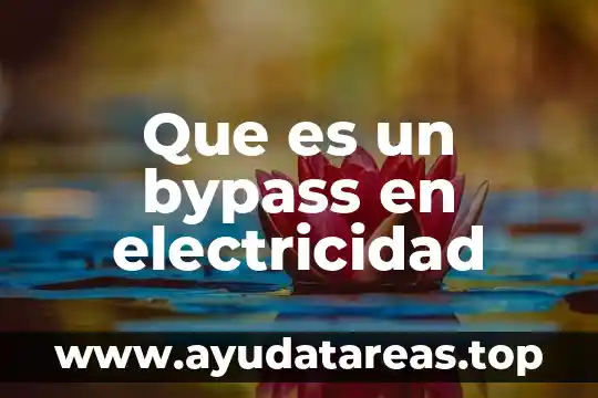 Que es un bypass en electricidad
