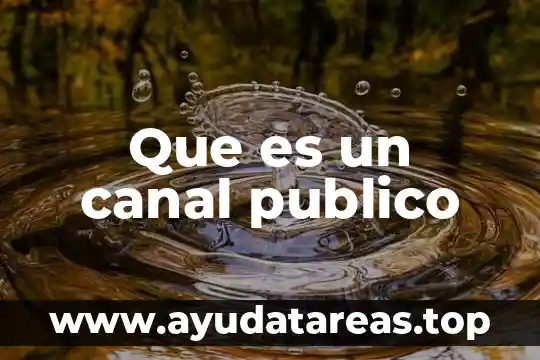 Que es un canal publico
