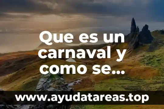 Que es la densidad para niños 3 Que es un carnaval y como se celebra para niños