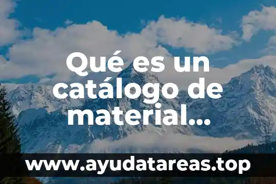 Qué es un catálogo de material didáctico para preescolar