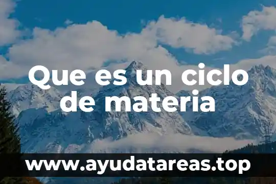 Que es un ciclo de vida en programacion 3 Que es un ciclo de materia