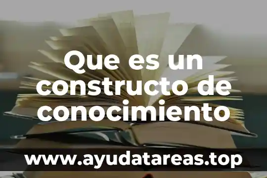 Que es trucho significado 8 Que es un constructo de conocimiento
