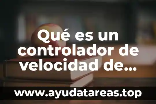 Qué es un controlador de velocidad de una máquina CNC